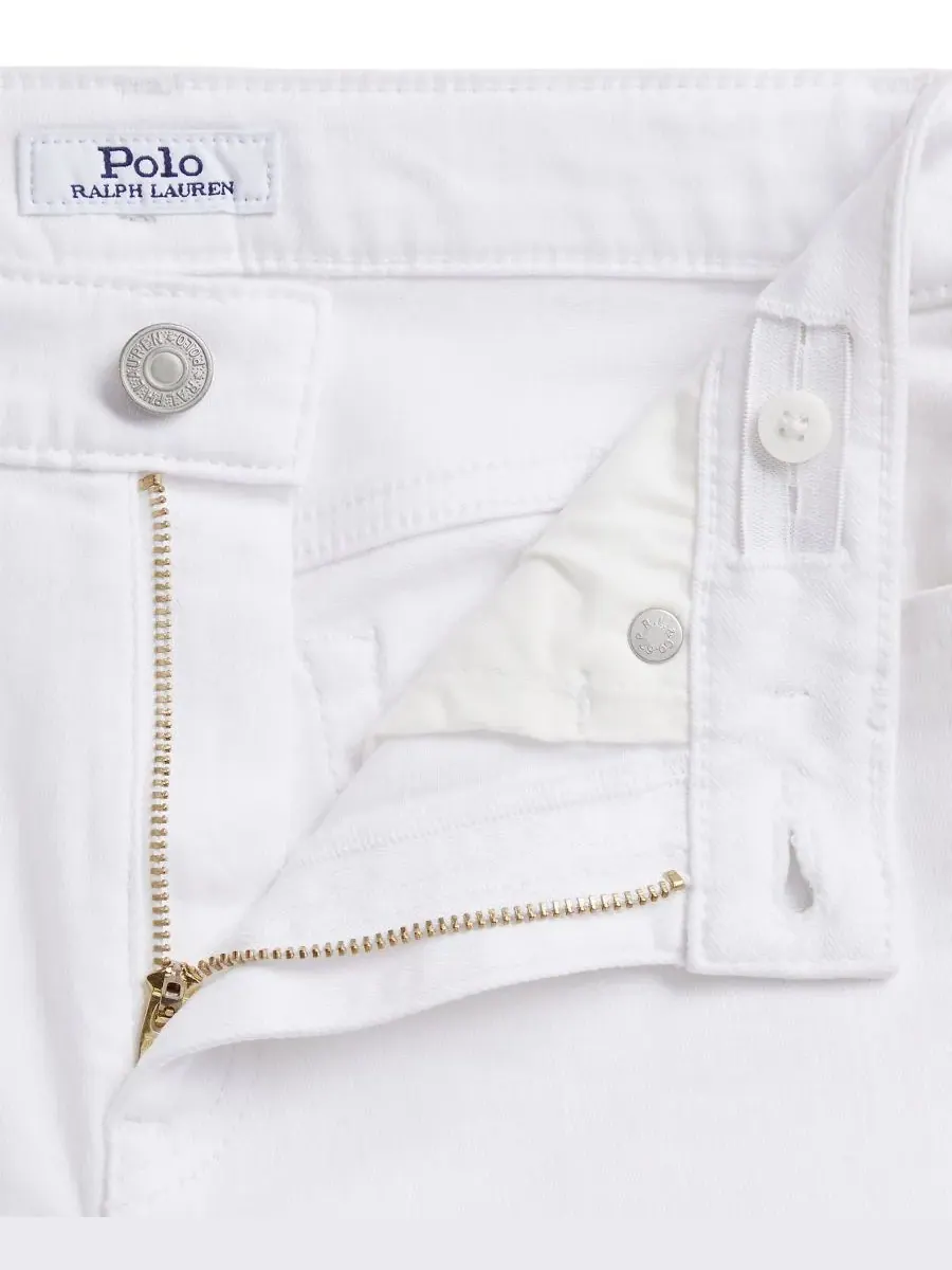 Джинсы-клеш из эластичного денима для девочек 7-16 лет Polo Ralph Lauren, Kindal Wash — изображение 6 из 9