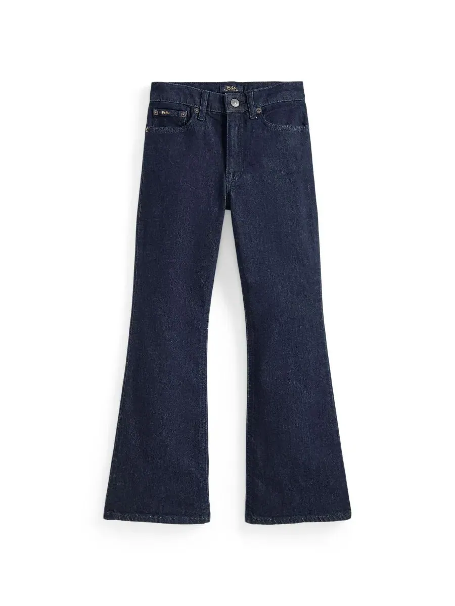 Джинсы-клеш из эластичного денима для девочек 7-16 лет Polo Ralph Lauren, Mosley Wash