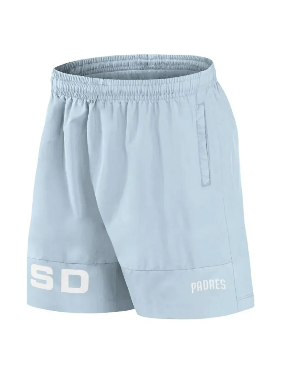 Fanatics Мужские светло-голубые плавательные шорты San Diego Padres Elements — изображение 2 из 3, светлый синий