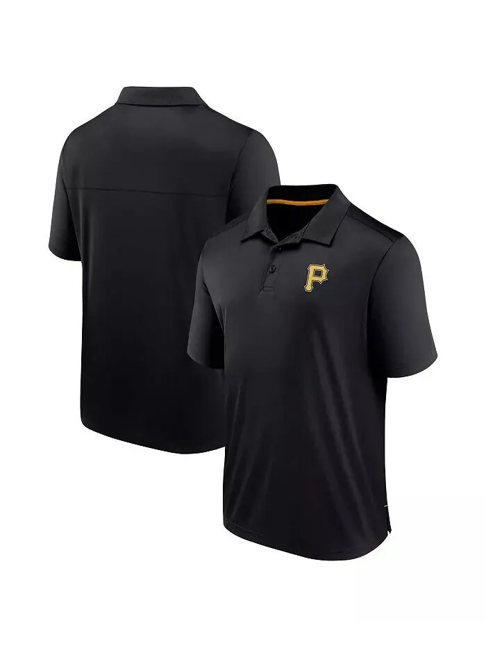 Мужская черная рубашка-поло Pittsburgh Pirates Hands Down Fanatics — изображение 1 из 2
