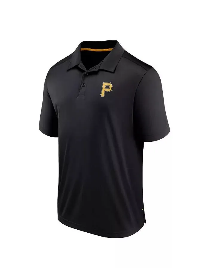 Мужская черная рубашка-поло Pittsburgh Pirates Hands Down Fanatics — изображение 2 из 2