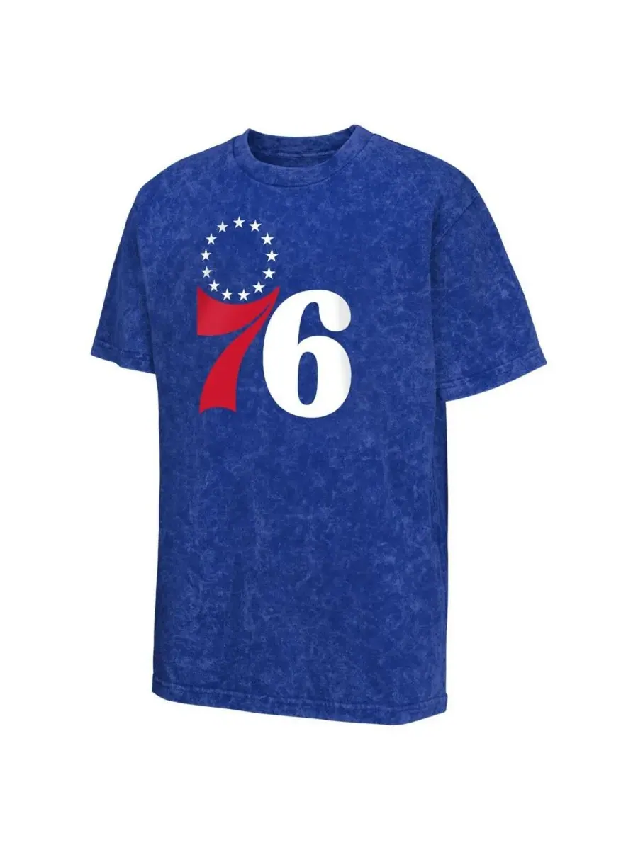 Футболка Big Boys and Girls Royal Philadelphia 76ers Rugged Defense Outerstuff — изображение 2 из 3, королевский