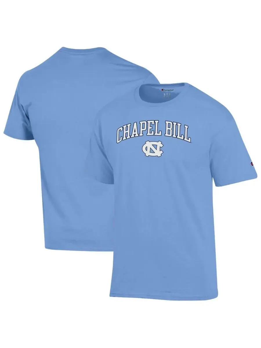 Champion Мужская футболка Carolina Blue North Carolina Tar Heels Chapel Bill — изображение 1 из 3, светлый синий