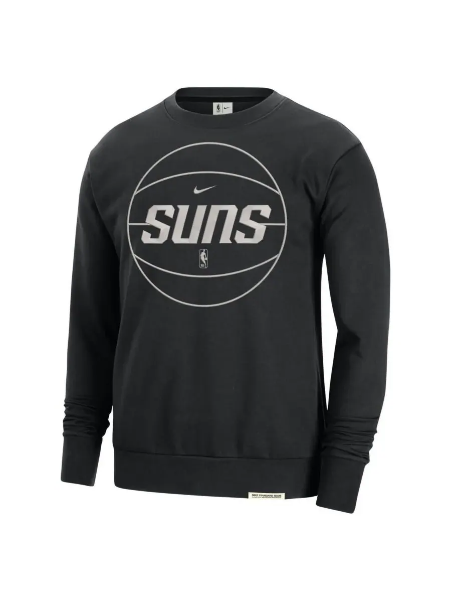 Nike Мужская черная толстовка Phoenix Suns 2023/24 Authentic Standard Issue Travel Performance — изображение 2 из 3, черный