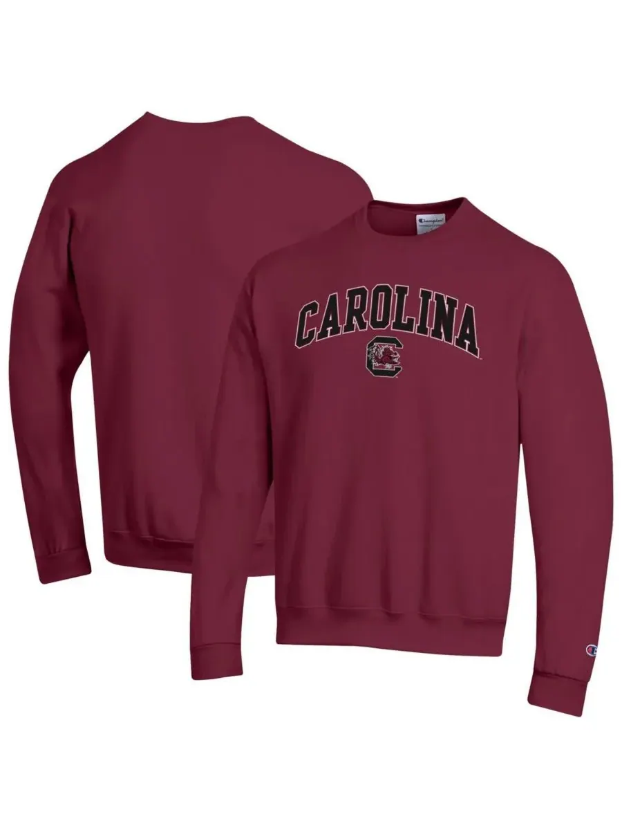 Champion Мужская толстовка с логотипом команды South Carolina Gamecocks в форме арки — изображение 1 из 3, гранат