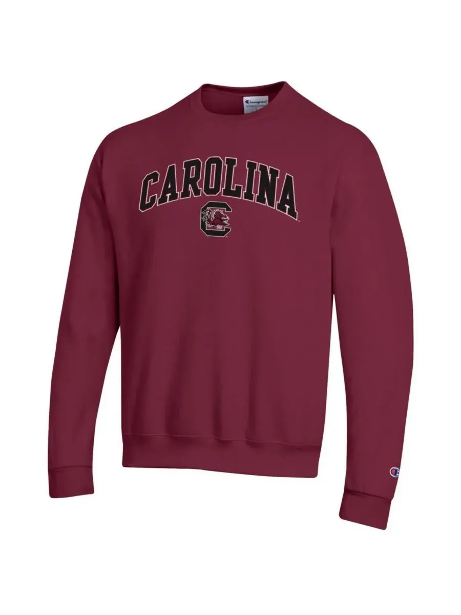 Champion Мужская толстовка с логотипом команды South Carolina Gamecocks в форме арки — изображение 3 из 3, гранат