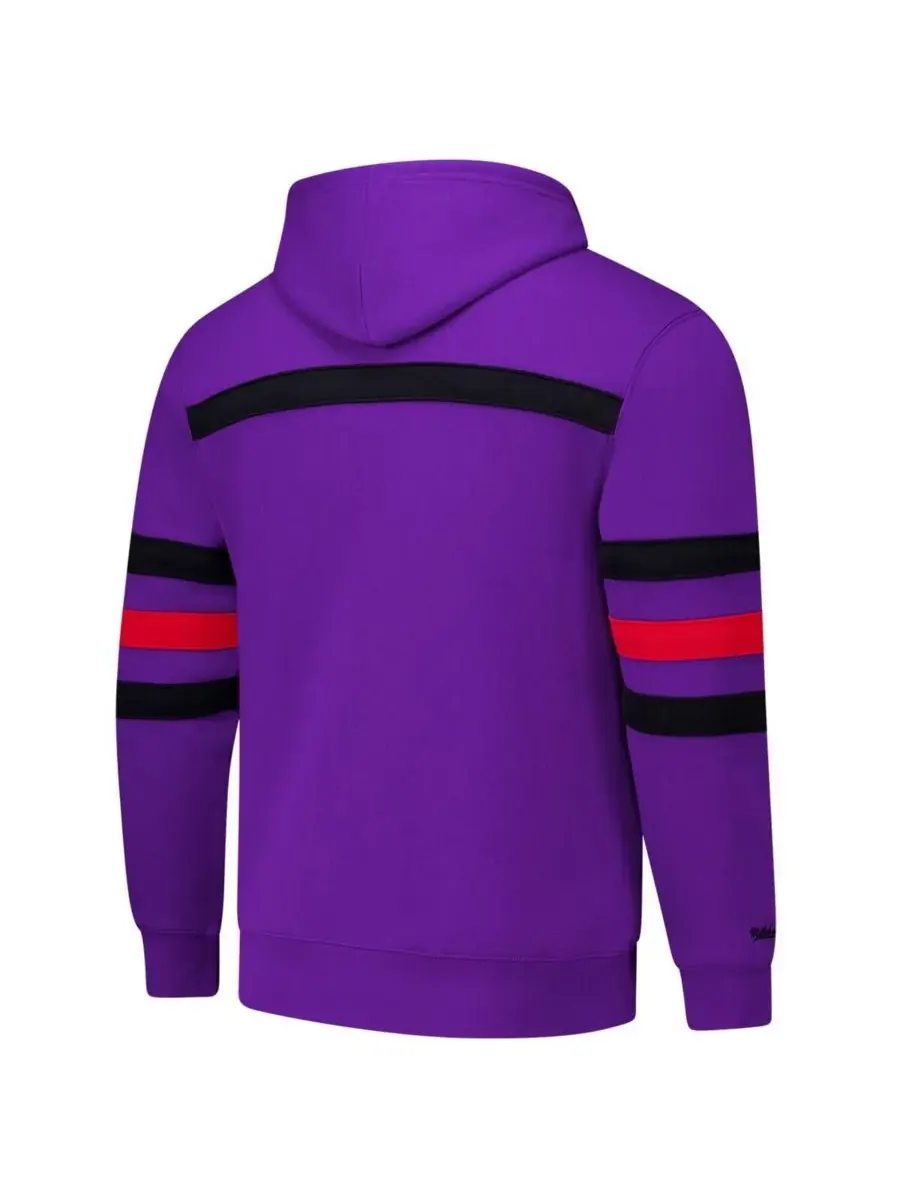 Mitchell & Ness Мужская фиолетовая толстовка с капюшоном Toronto Raptors Hardwood Classics Nights — изображение 2 из 3