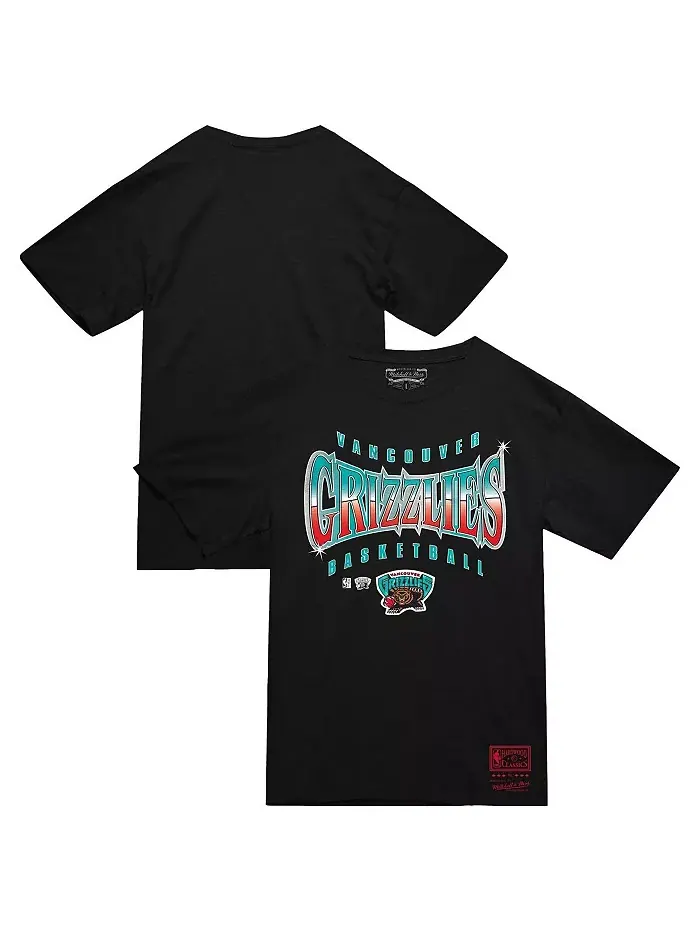 Мужская футболка Vancouver Grizzlies Worldwide Collection Glow Up черного цвета Mitchell & Ness — изображение 1 из 3