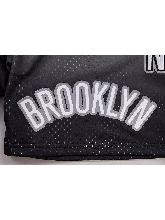 Мужские шорты Brooklyn Nets с градиентом, черные и серые, сетчатые Pro Standard — изображение 4 из 4