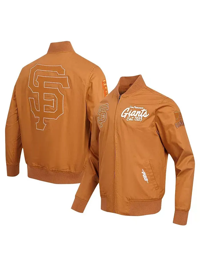 Мужская коричневая толстовка San Francisco Giants Paint The City на молнии Pro Standard — изображение 1 из 4