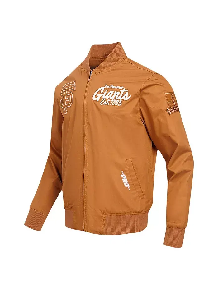 Мужская коричневая толстовка San Francisco Giants Paint The City на молнии Pro Standard — изображение 2 из 4