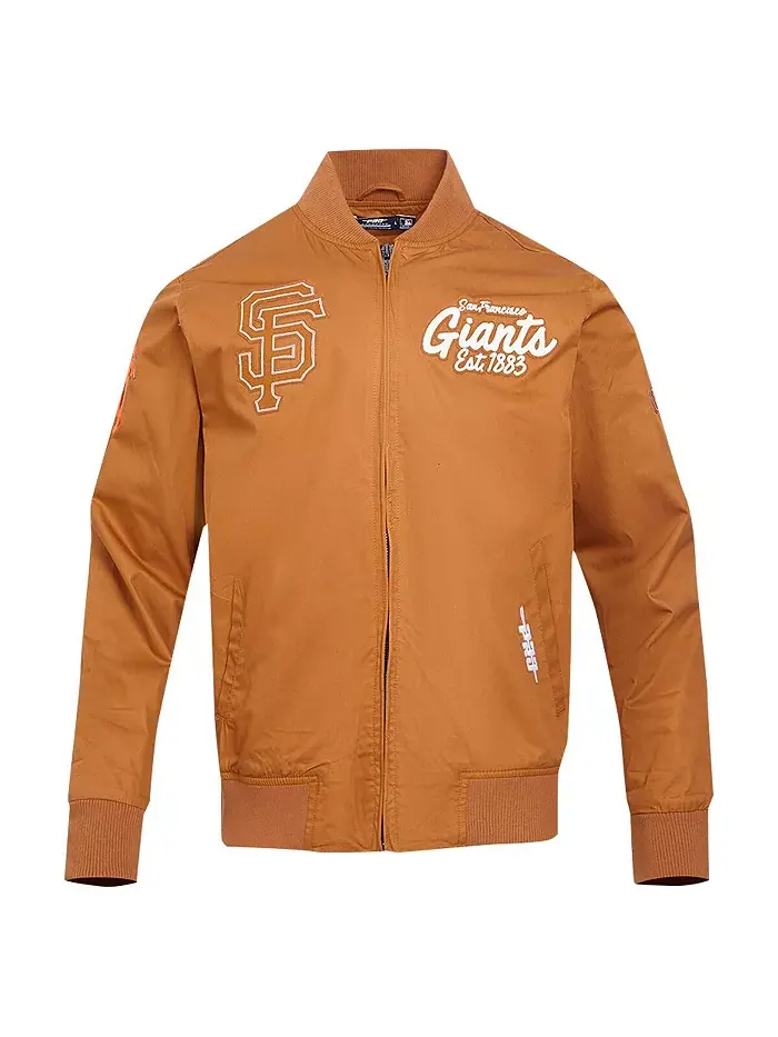 Мужская коричневая толстовка San Francisco Giants Paint The City на молнии Pro Standard — изображение 3 из 4