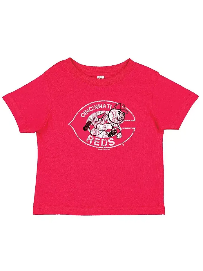Футболка для малышей Cincinnati Reds Cooperstown Collection, красная/серый хизер, комплект из 2 — изображение 2 из 3