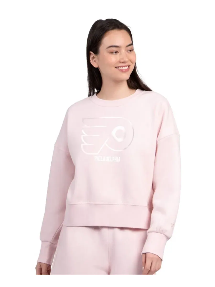 Женский укороченный свитшот свободного кроя Philadelphia Flyers Boxy Cropped Starter — изображение 1 из 3, розовый