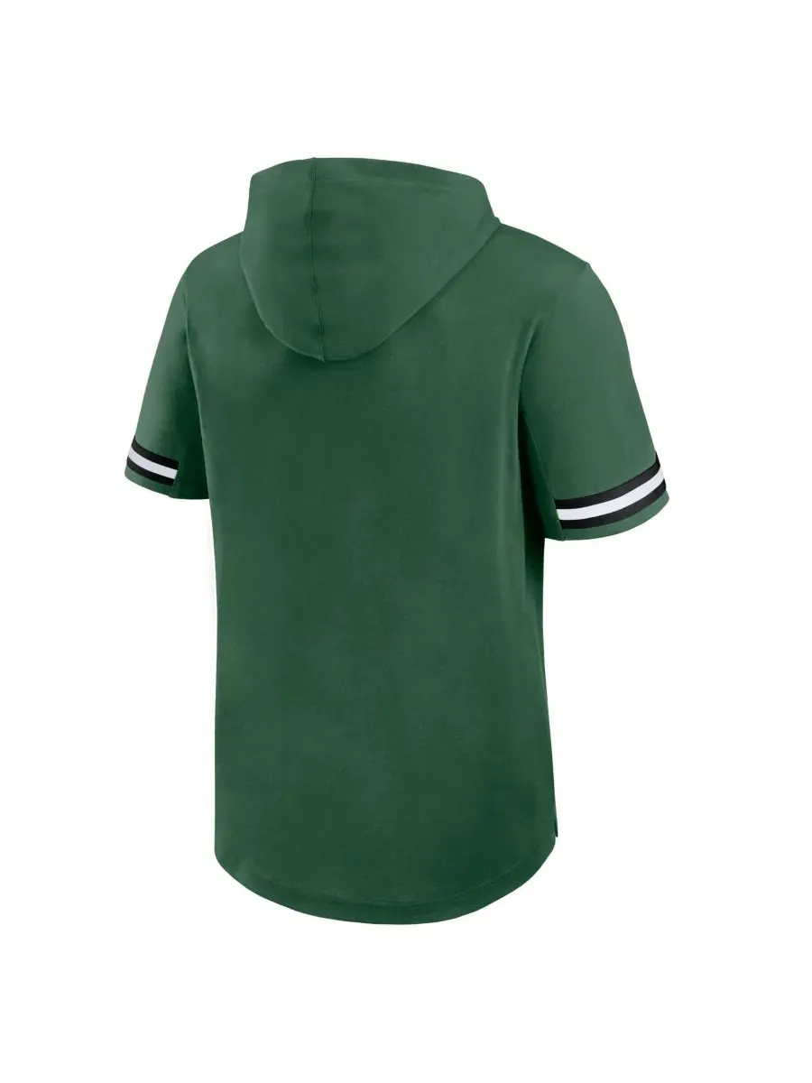 Футболка с капюшоном и коротким рукавом New York Jets Optimal Play Fanatics — изображение 3 из 5, зеленый черный