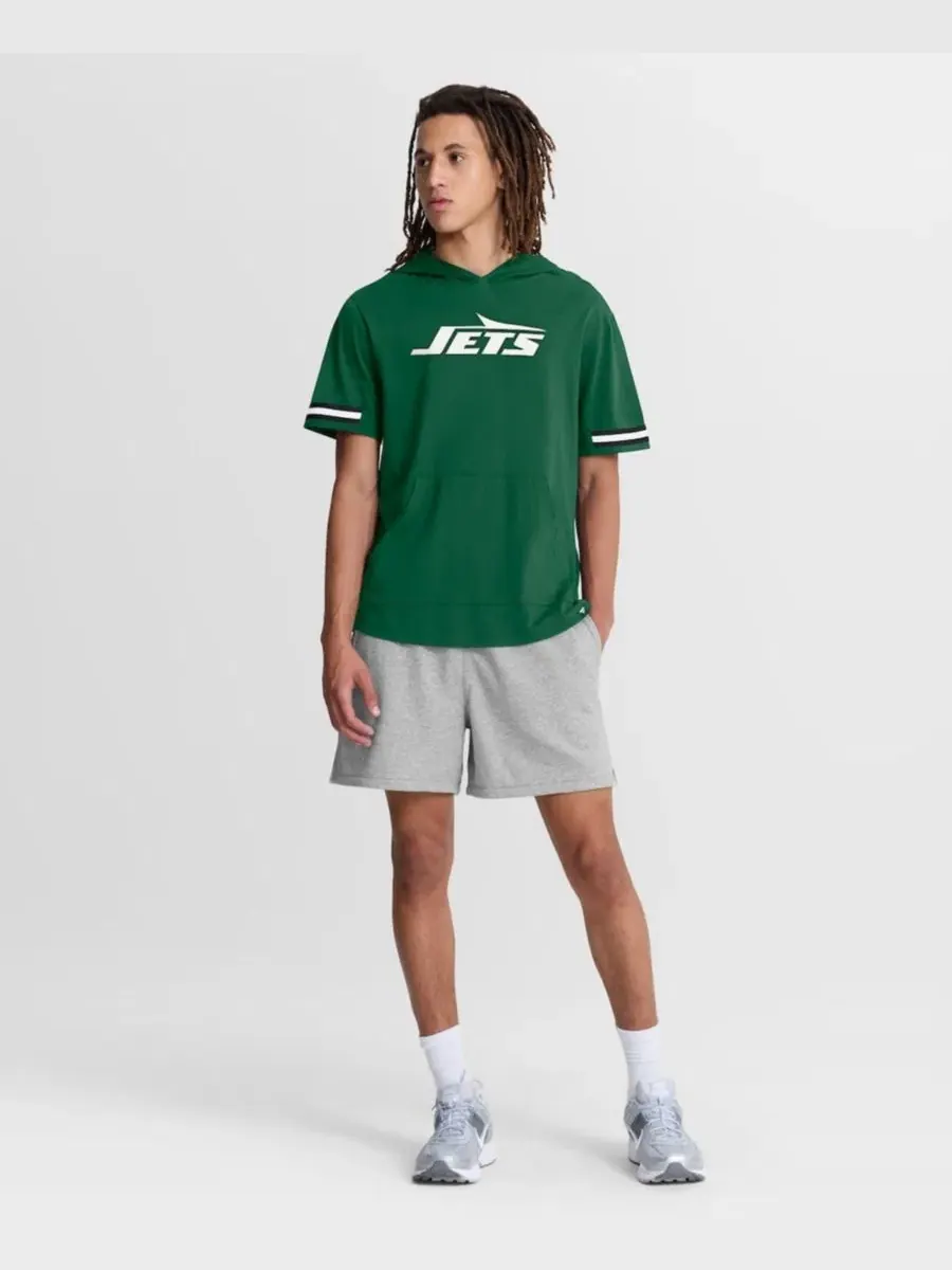 Футболка с капюшоном и коротким рукавом New York Jets Optimal Play Fanatics — изображение 5 из 5, зеленый черный