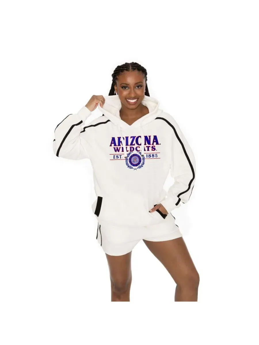 Комплект из худи и шорт с эмблемой Arizona Wildcats Gameday Couture — изображение 1 из 3, бежевый