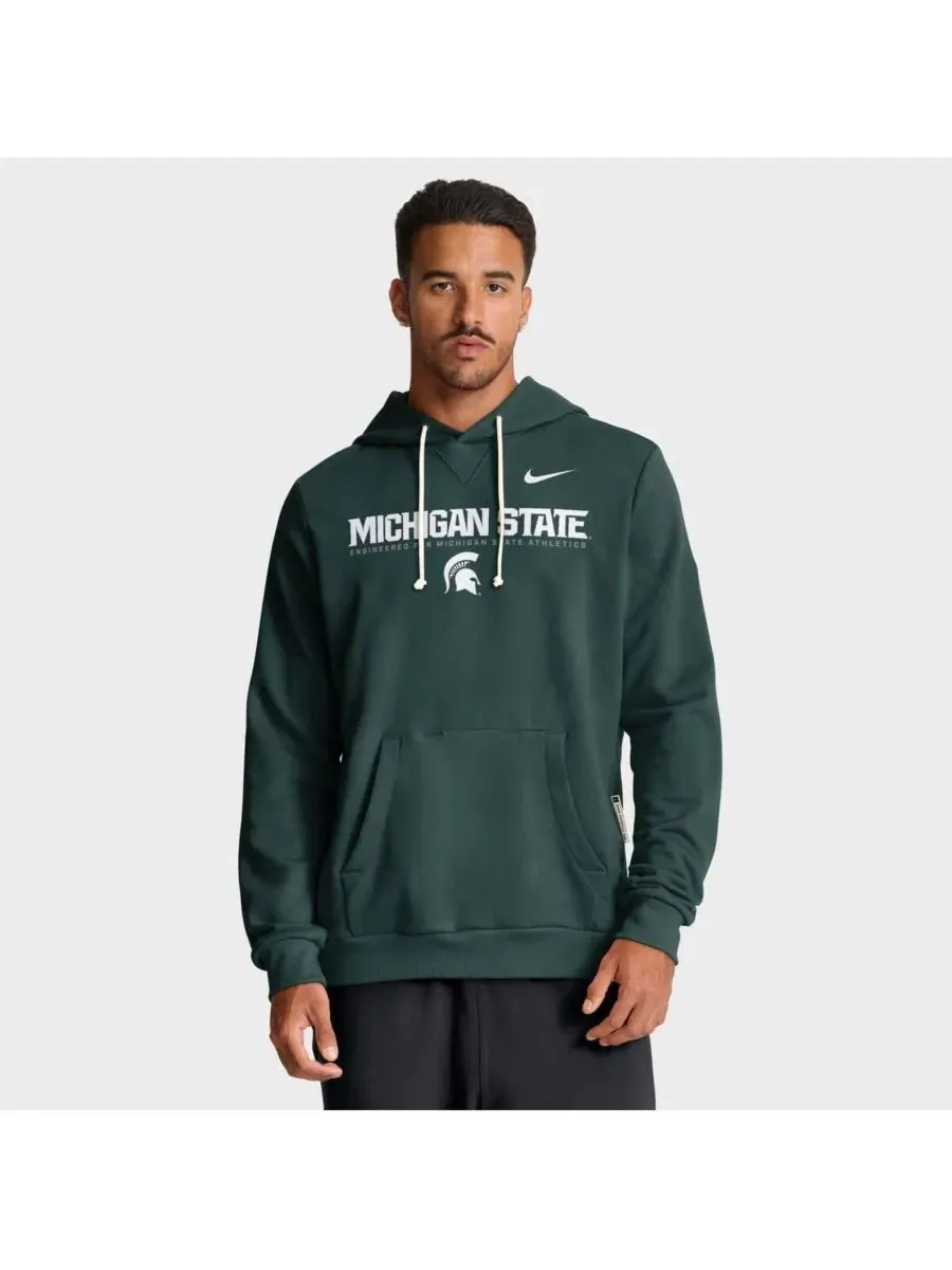 Худи с флисом и технологией Dri-FIT, модель Sideline Standard Issue Nike — изображение 1 из 5, зеленый