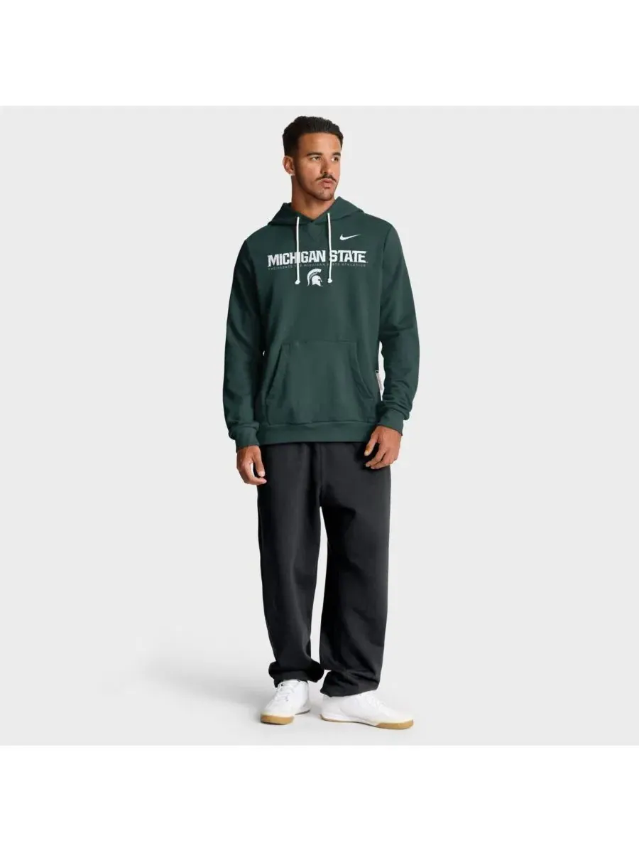 Худи с флисом и технологией Dri-FIT, модель Sideline Standard Issue Nike — изображение 3 из 5, зеленый