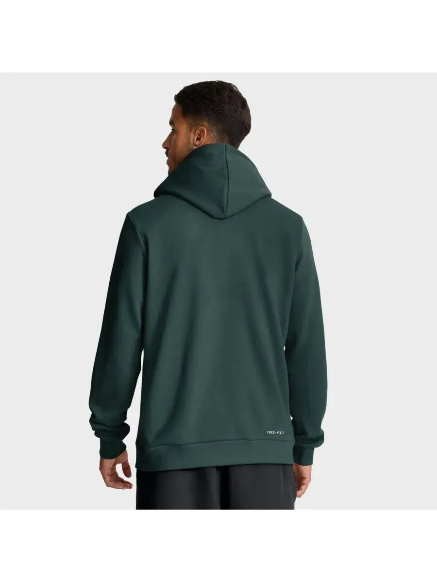 Худи с флисом и технологией Dri-FIT, модель Sideline Standard Issue Nike — изображение 4 из 5, зеленый