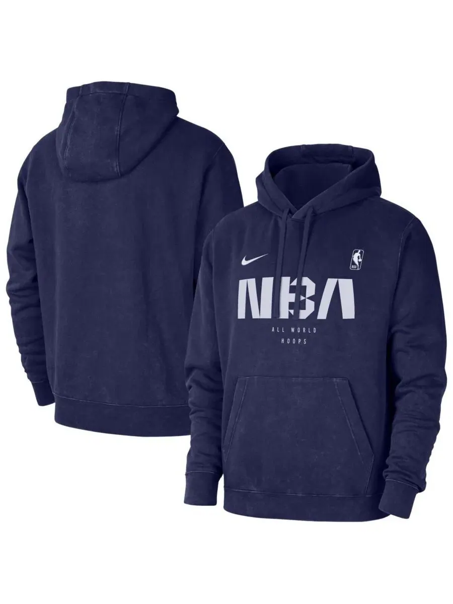 Худи-пуловер NBA All World Hoops Club Washed Nike
