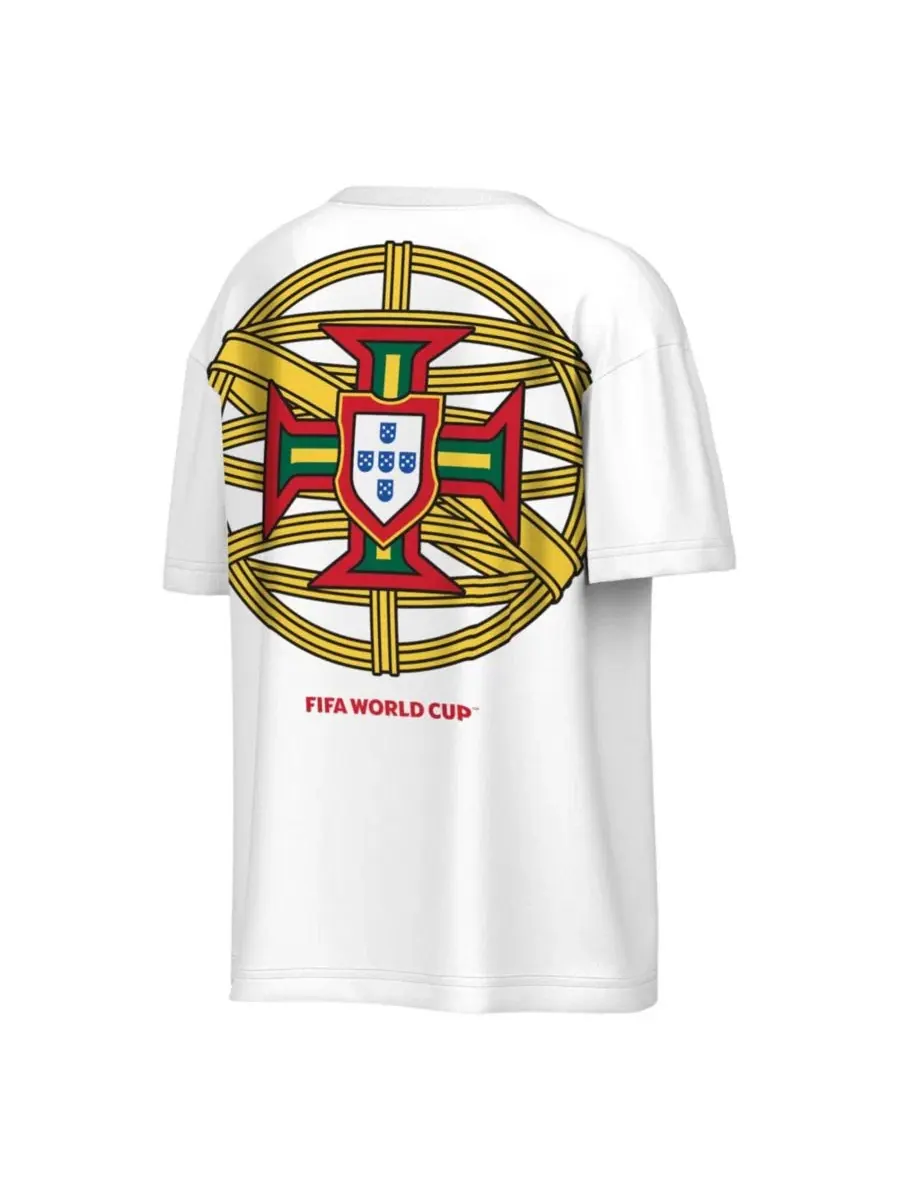 Футболка оверсайз с принтом Portugal National Team FIFA World Cup 2026 Livery Outerstuff — изображение 3 из 3, белый
