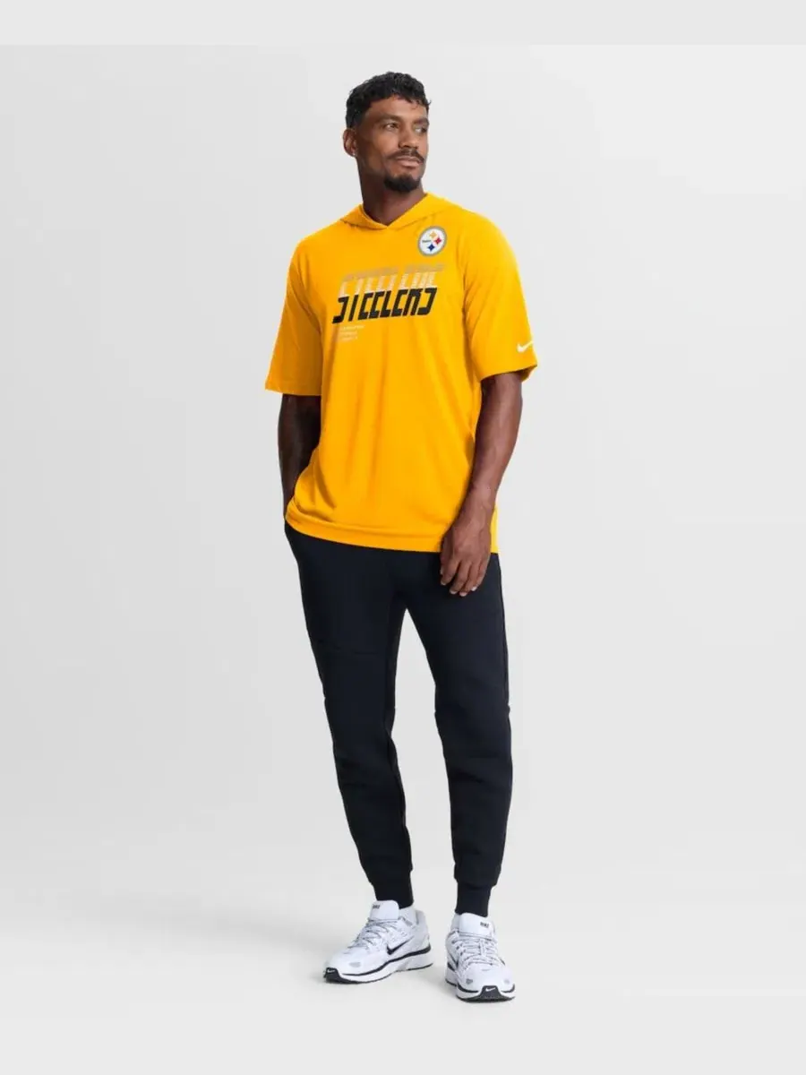 Футболка с капюшоном с принтом Pittsburgh Steelers Nike — изображение 5 из 5, золото