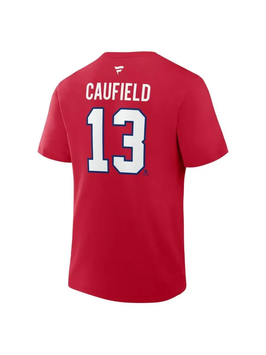 Футболка с принтом Cole Caufield Fanatics — изображение 2 из 3, красный