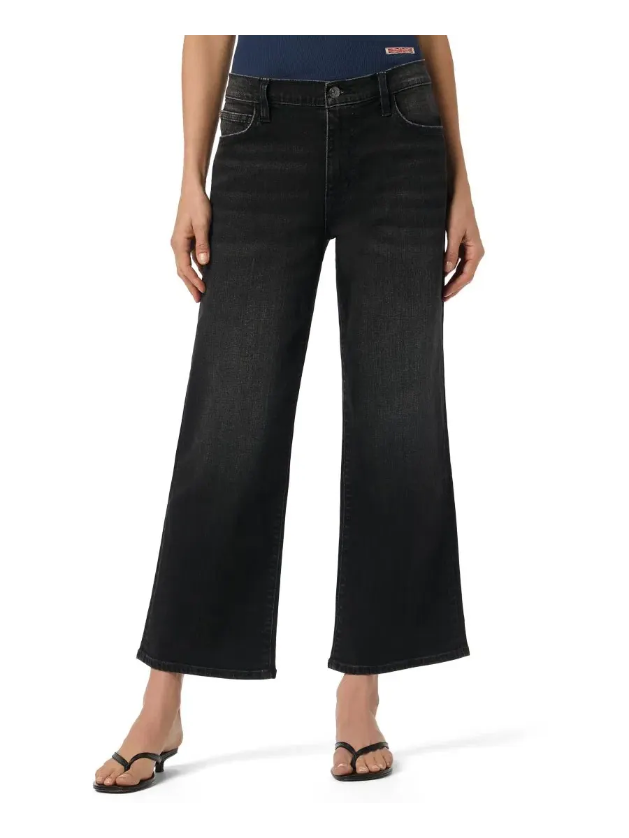 Джинсы с высокой посадкой и широкими штанинами, укороченные, Rosalie High-Rise Wide-Leg Cropped — без цвета