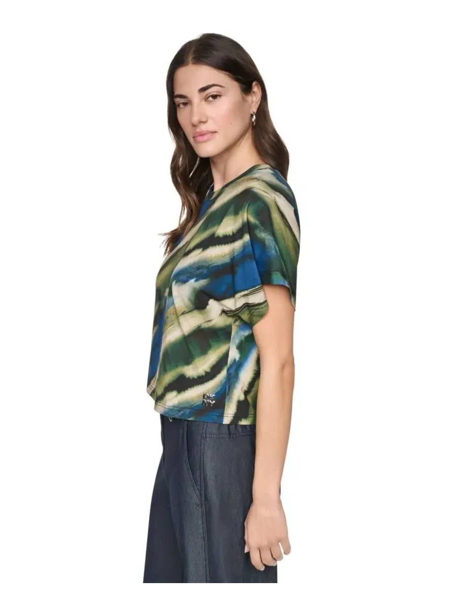 Женская футболка с коротким широким рукавом DKNY, Brushed Riverside — изображение 3 из 8