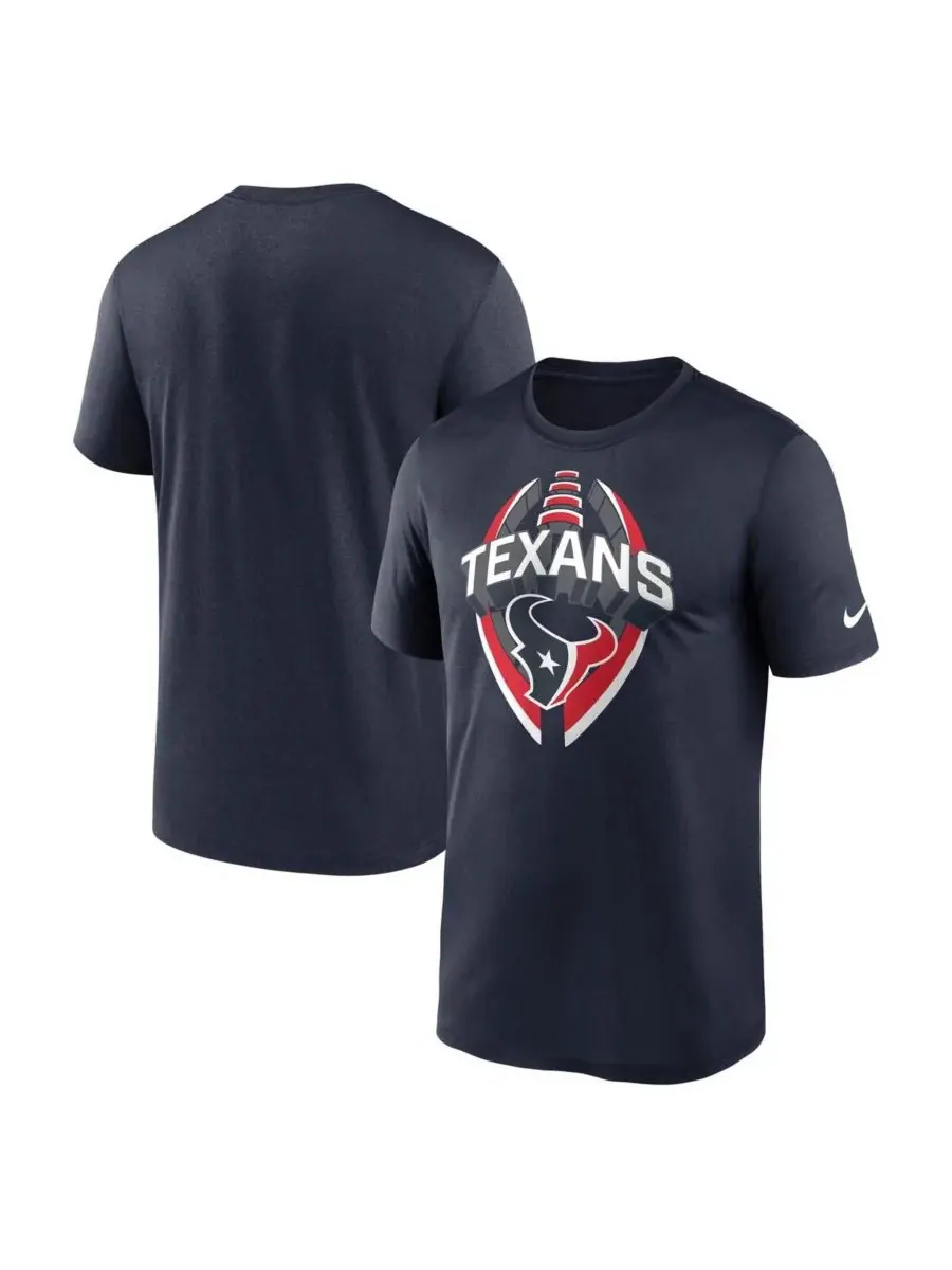 Nike Мужская темно-синяя футболка Houston Texans Big Tall Primetime Legend Icon Performance — изображение 1 из 3, темно-синий