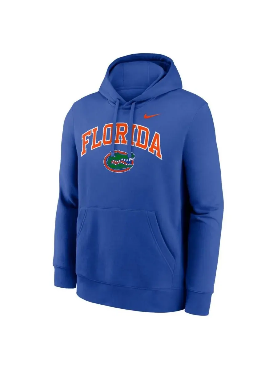 Мужская флисовая толстовка с капюшоном Royal Florida Gators Club Nike — изображение 2 из 3, королевский