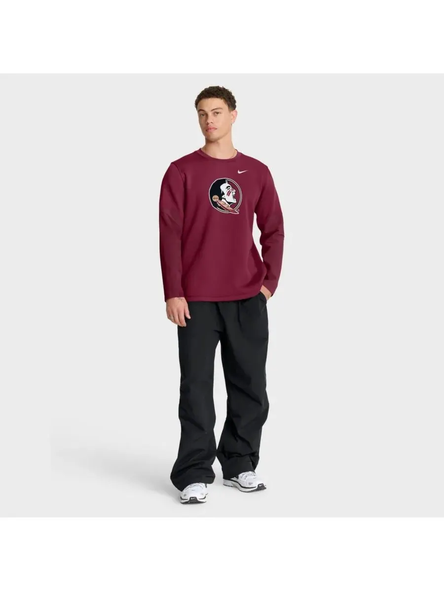 Мужская футболка с длинным рукавом Garnet Florida State Seminoles 2025 Sideline Coach Performance — изображение 3 из 5