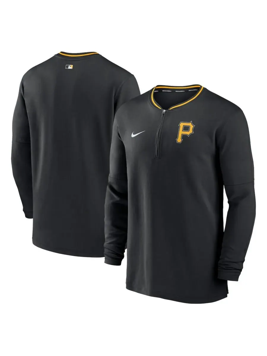 Nike Мужская черная футболка Pittsburgh Pirates Authentic Collection Performance с — изображение 1 из 3, черный