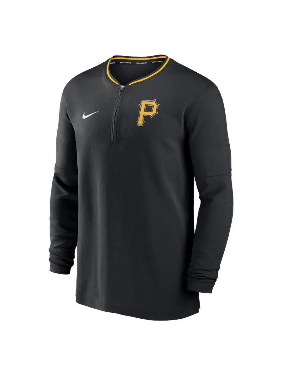 Nike Мужская черная футболка Pittsburgh Pirates Authentic Collection Performance с — изображение 2 из 3, черный