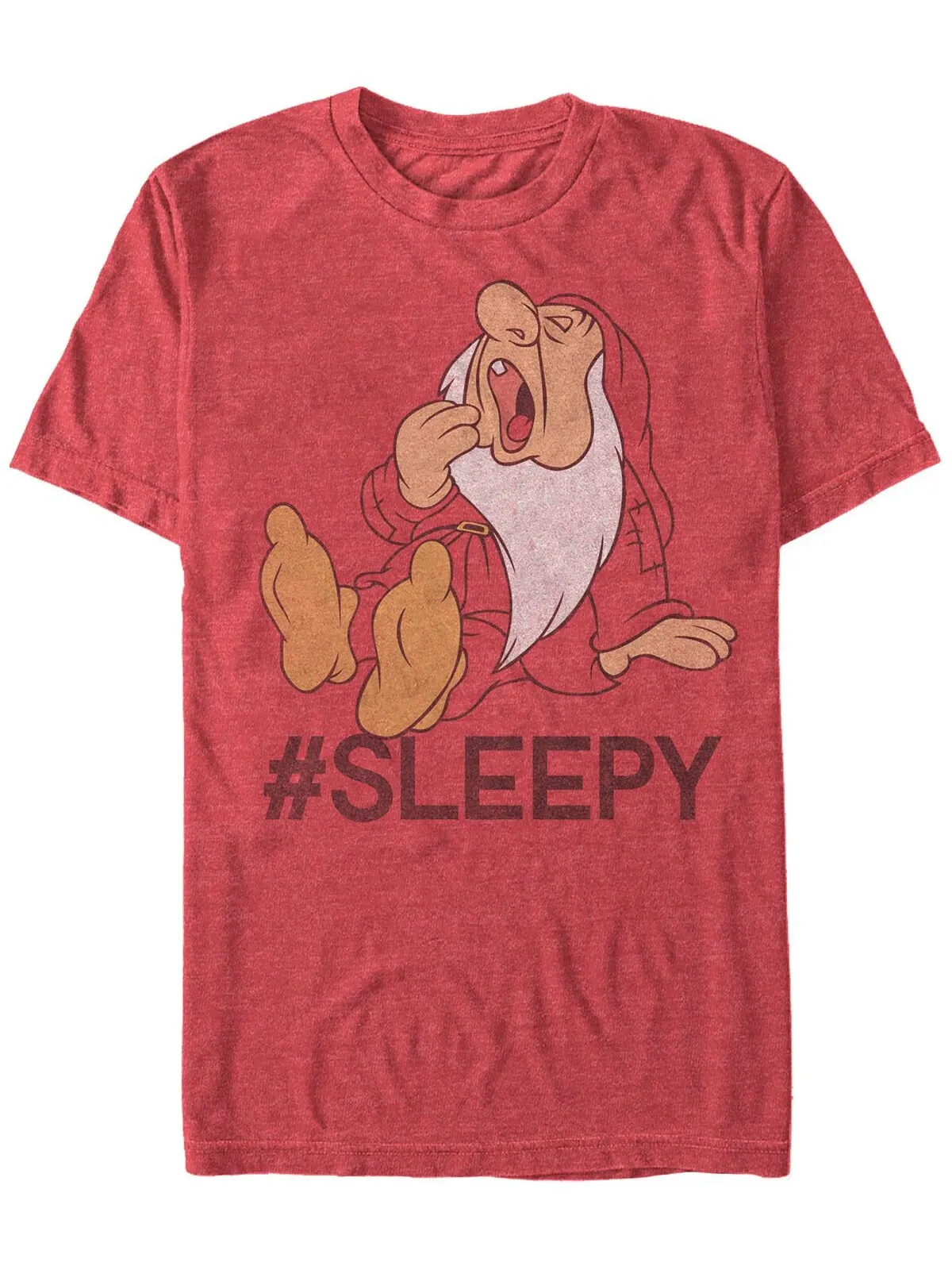 Мужская футболка с коротким рукавом disney snow white sleepy Fifth Sun — изображение 1 из 1, красный