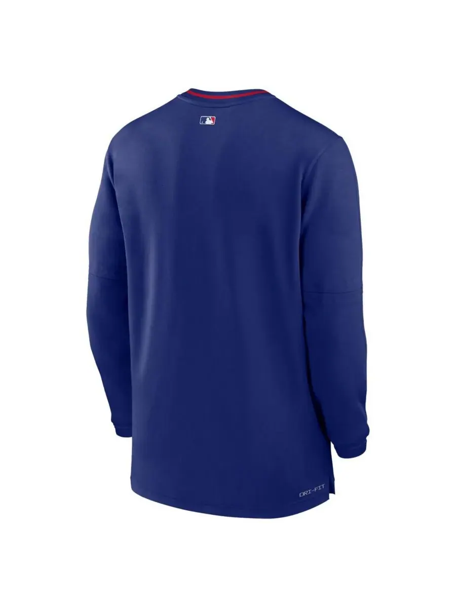 Мужская толстовка Royal Texas Rangers Authentic Collection Performance с застежкой-молнией до — изображение 3 из 3