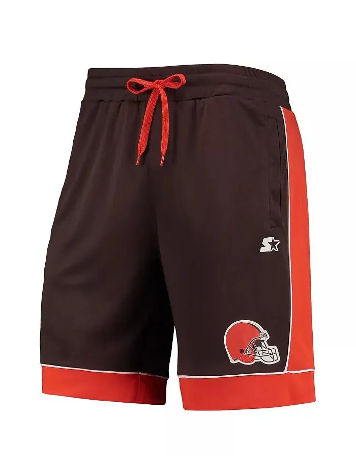 Мужские коричневые, оранжевые шорты, любимые фанатами Cleveland Browns Starter — изображение 2 из 3
