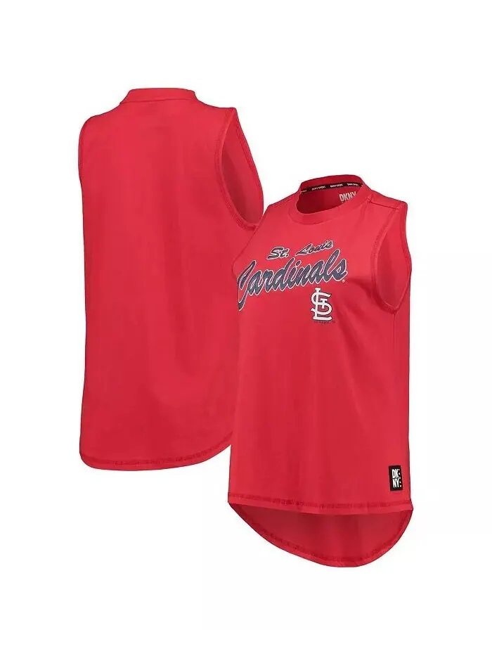 Женская красная майка St. Louis Cardinals Marcie Dkny