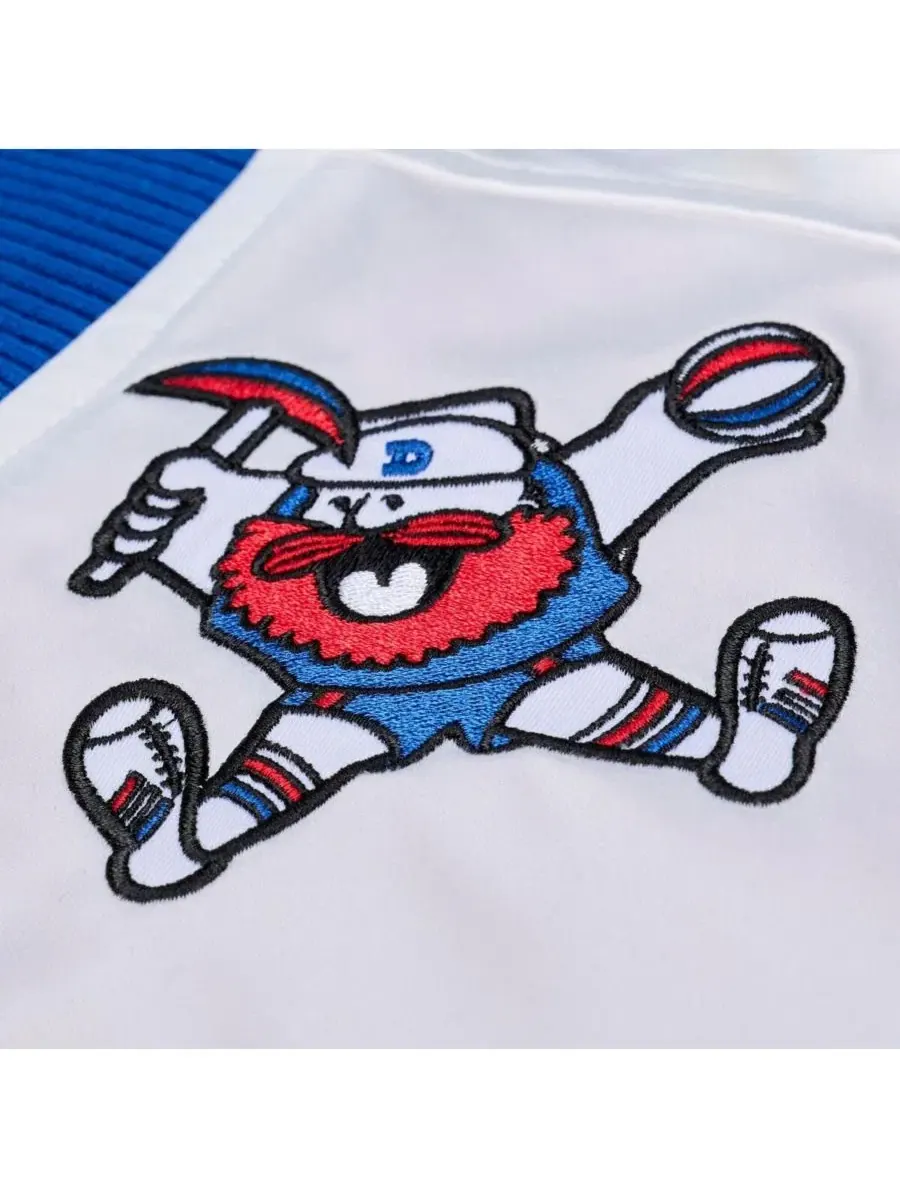 Мужская легкая атласная куртка Royal Denver Nuggets Hardwood Classics Head Coach с застежкой на — изображение 4 из 5