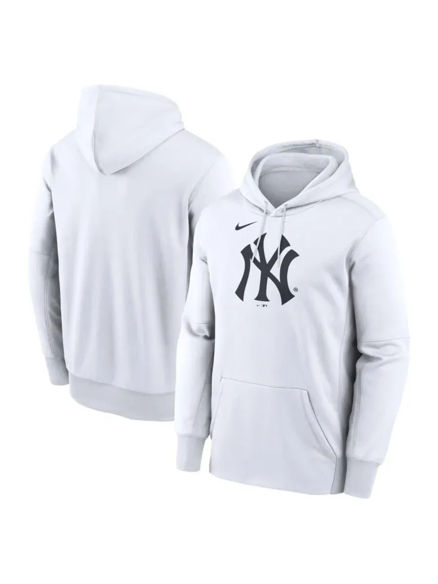 Мужская белая толстовка с логотипом New York Yankees Nike — изображение 1 из 3, белый