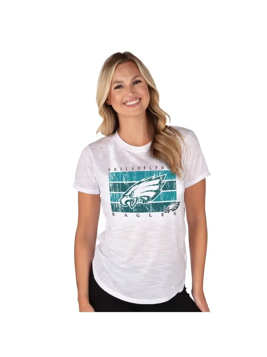 Concepts Sport Женская белая легкая трикотажная блузка Philadelphia Eagles Infuse из ткани с — изображение 1 из 1, белый