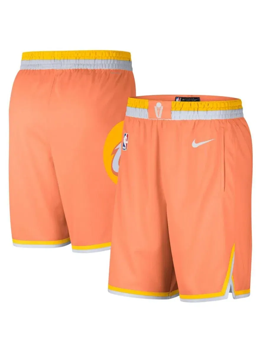 Мужские оранжевые шорты Cleveland Cavaliers 2025/26 City Edition Remix Dri-FIT Swingman Nike