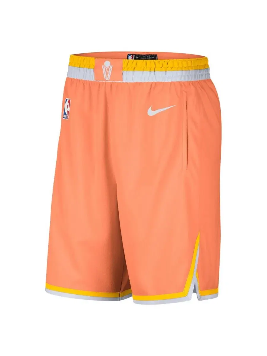 Мужские оранжевые шорты Cleveland Cavaliers 2025/26 City Edition Remix Dri-FIT Swingman Nike — изображение 2 из 3