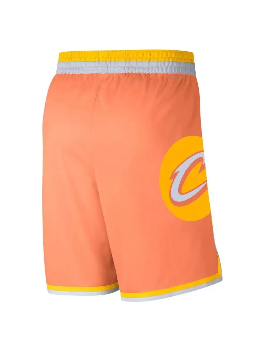 Мужские оранжевые шорты Cleveland Cavaliers 2025/26 City Edition Remix Dri-FIT Swingman Nike — изображение 3 из 3