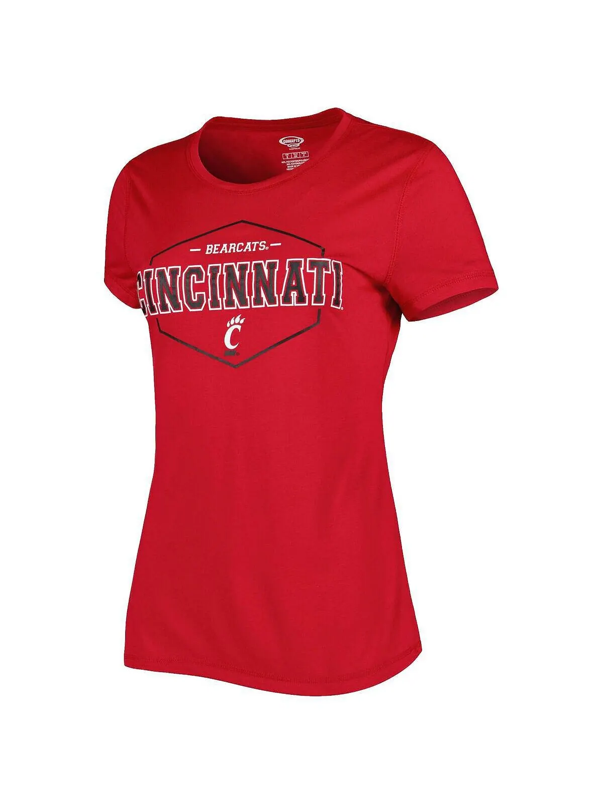 Женская красно-черная футболка с логотипом Cincinnati Bearcats и фланелевые брюки для сна Concepts — изображение 4 из 4