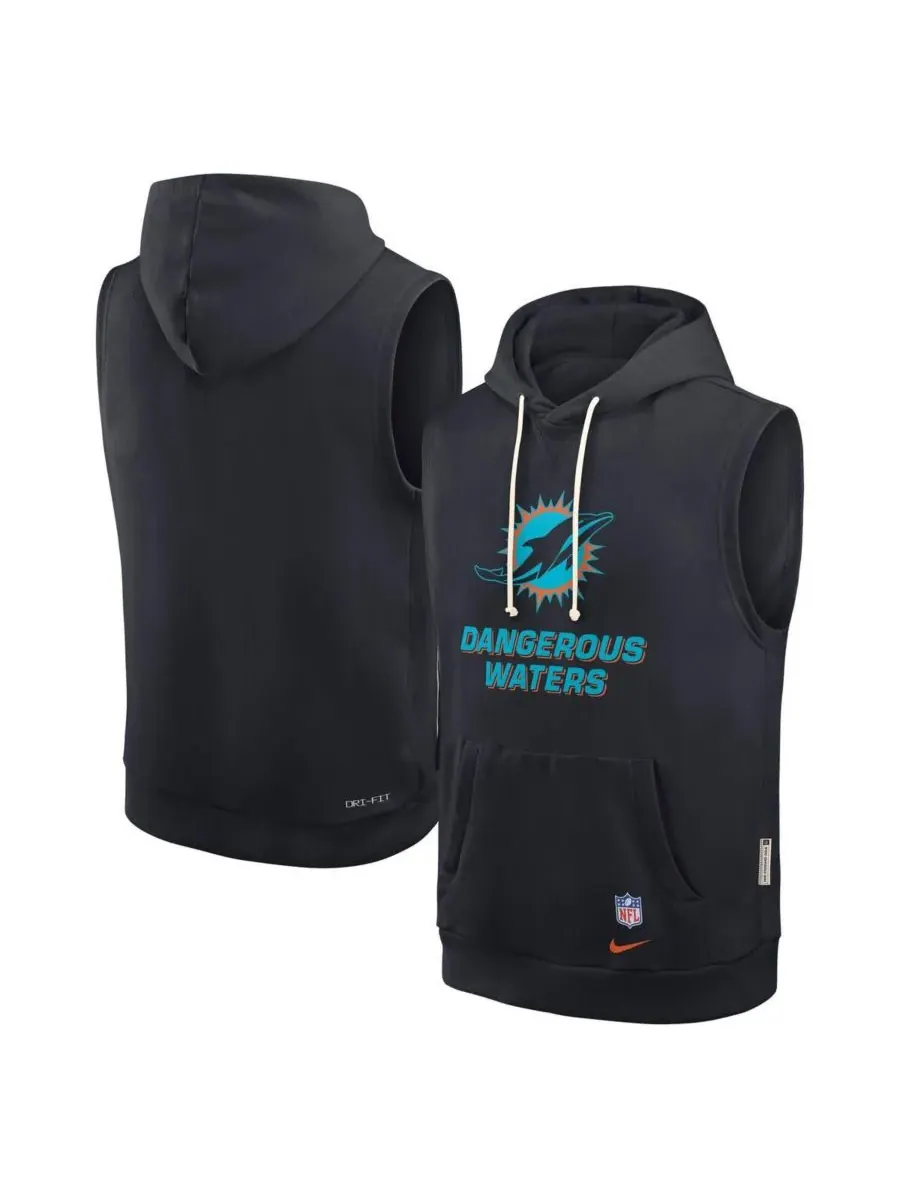 Nike Мужская толстовка без рукавов Pitch Blue Miami Dolphins 2025 Rivalries Collection Standard — изображение 1 из 3