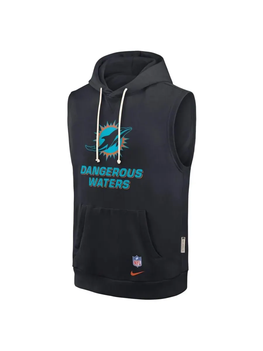 Nike Мужская толстовка без рукавов Pitch Blue Miami Dolphins 2025 Rivalries Collection Standard — изображение 2 из 3