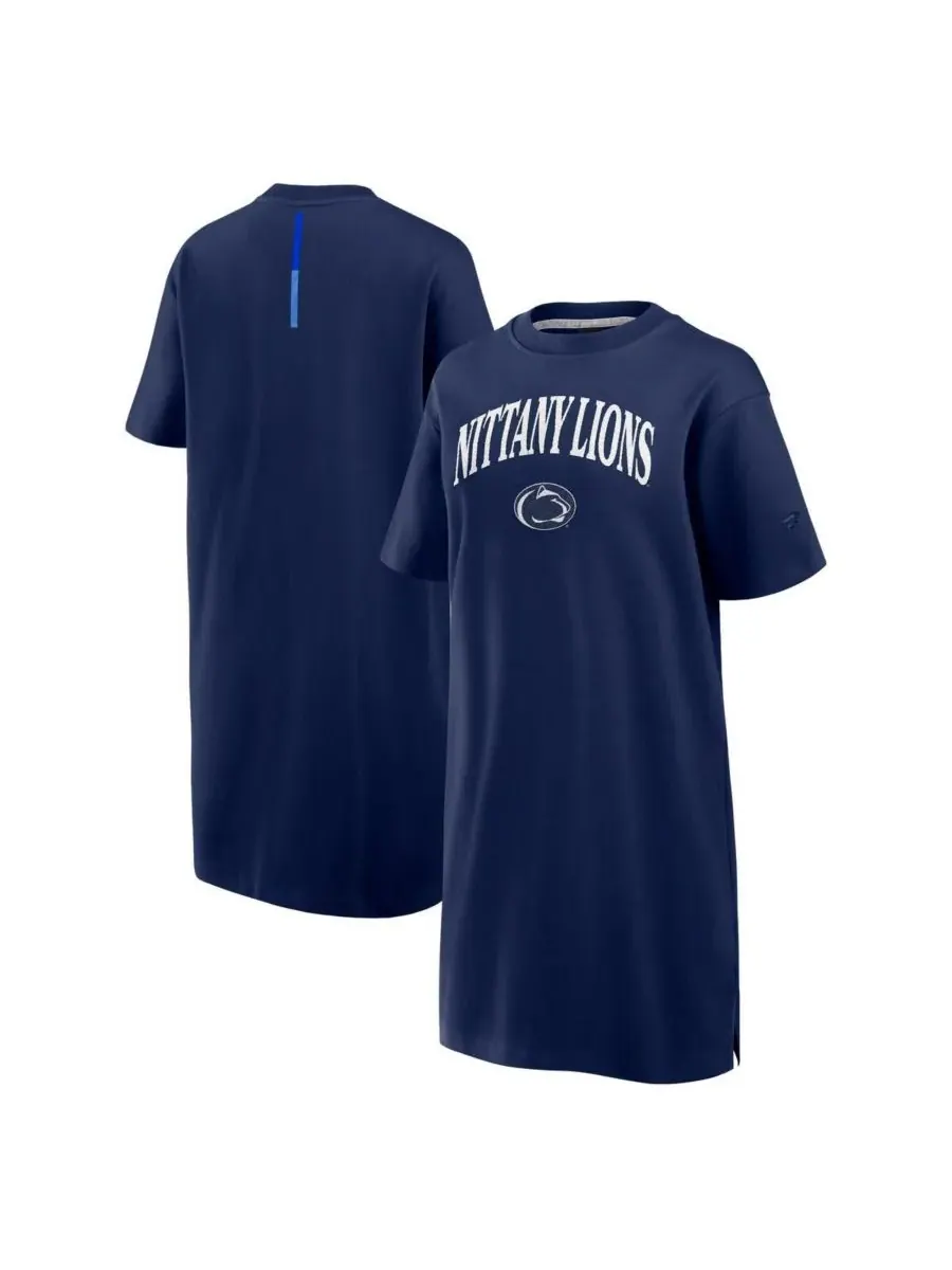 Fanatics Женское темно-синее платье-футболка Penn State Nittany Lions Elements Go Tri-Blend — изображение 1 из 3, темно-синий
