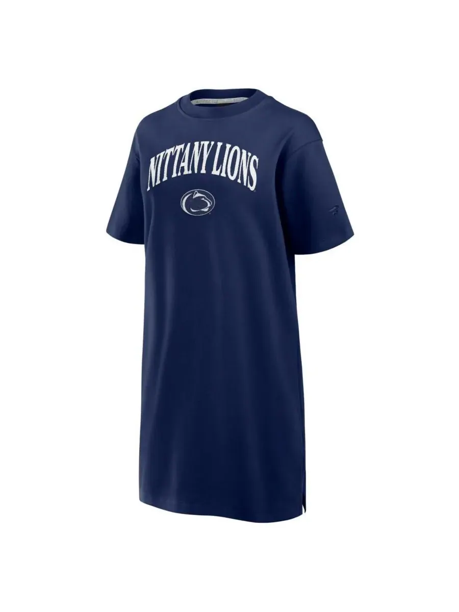 Fanatics Женское темно-синее платье-футболка Penn State Nittany Lions Elements Go Tri-Blend — изображение 3 из 3, темно-синий